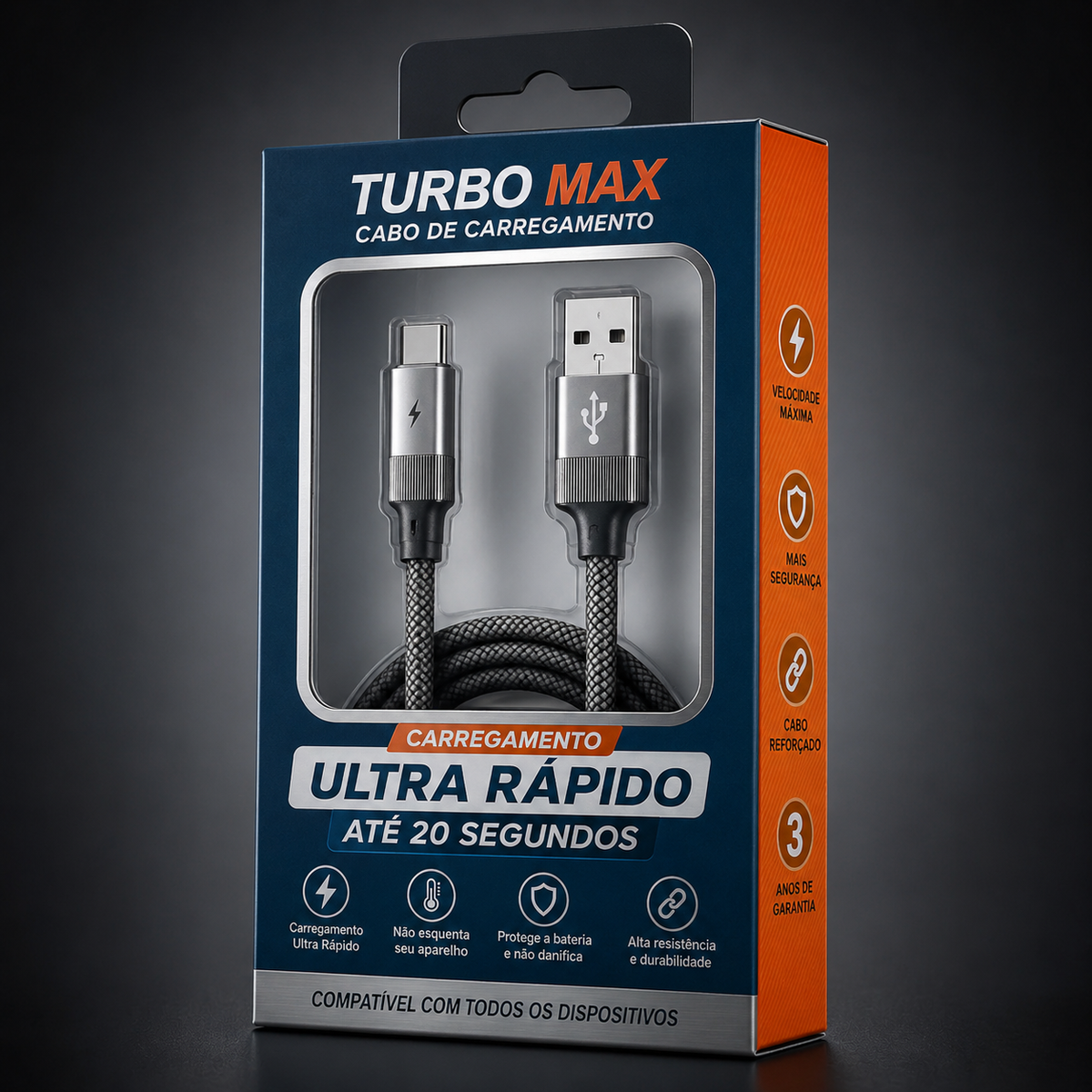 Cabo Carregador Power Max Universal - Ultimo dia da Promoção (Cópia)